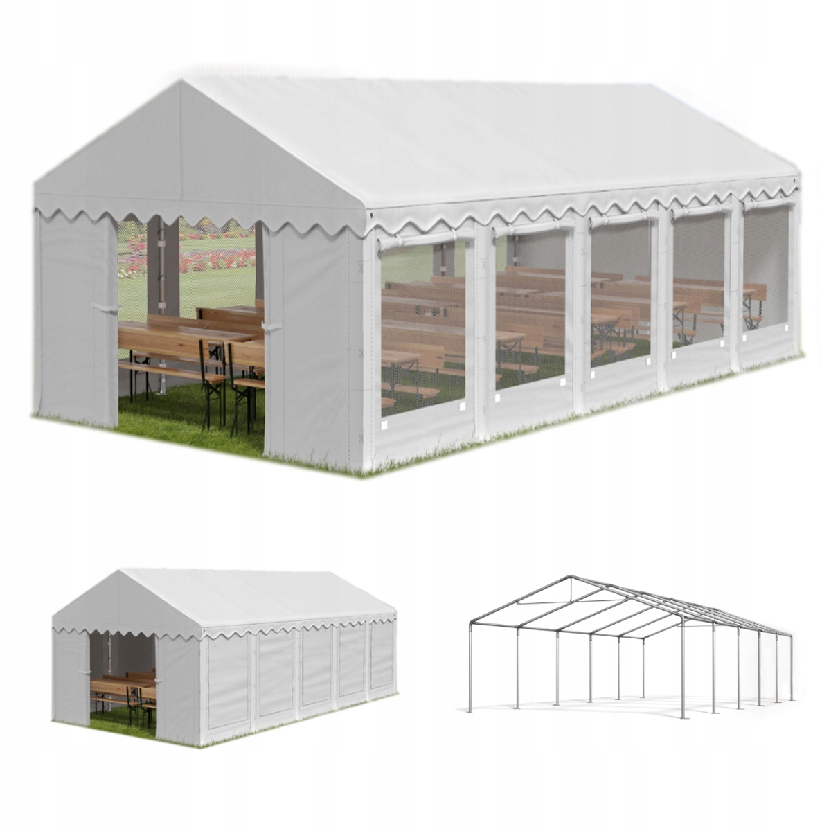 Namiot Handlowy 6x10 Magazynowy Wystawowy Home 2w1