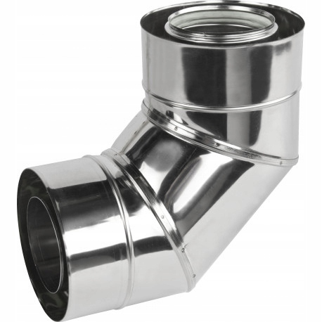 Koleno 60/100 90 Kondenzační Turbospalovací Plynový Komín