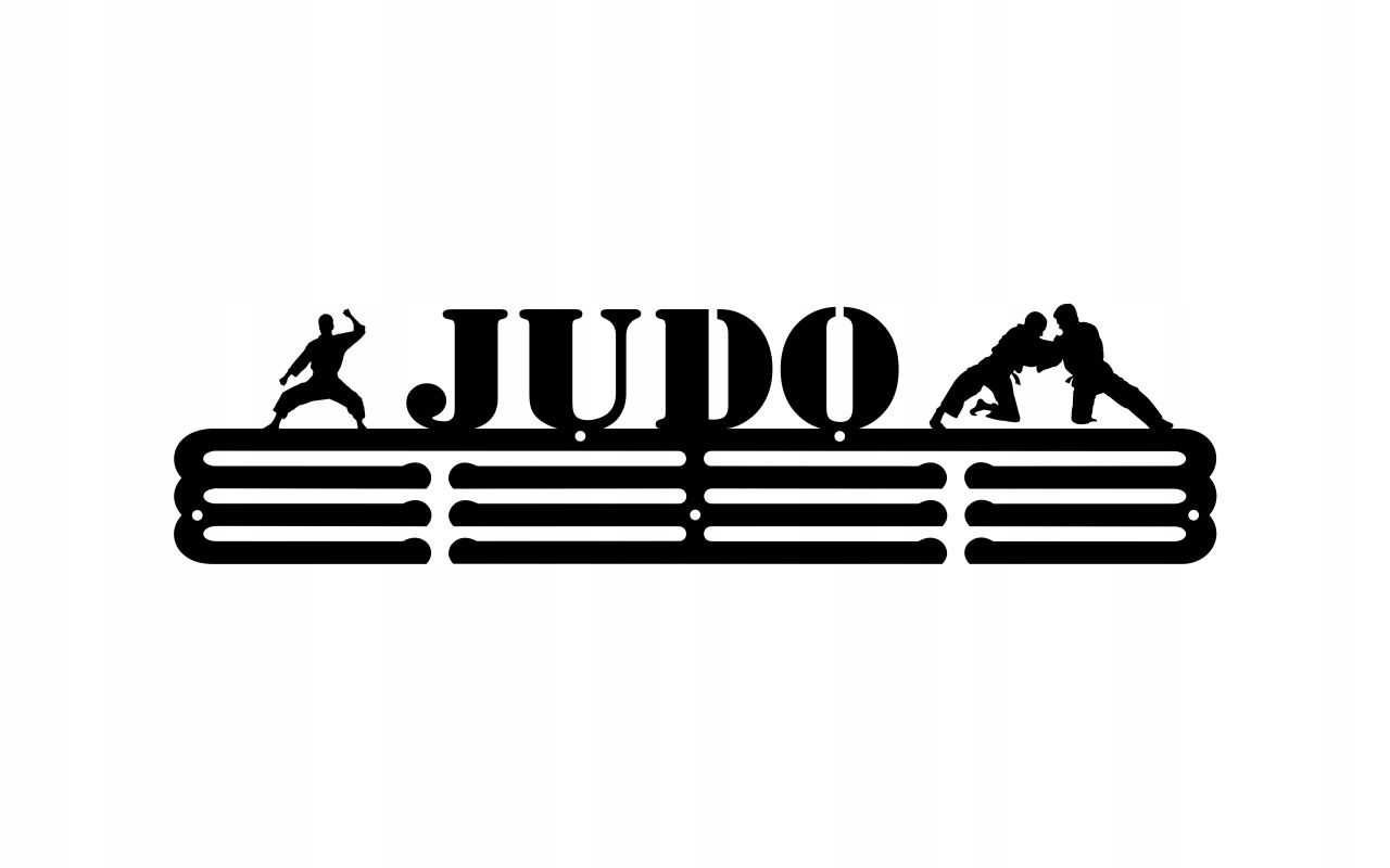 

Judo #2 Czarny Wieszak na medale 60cm metalowy