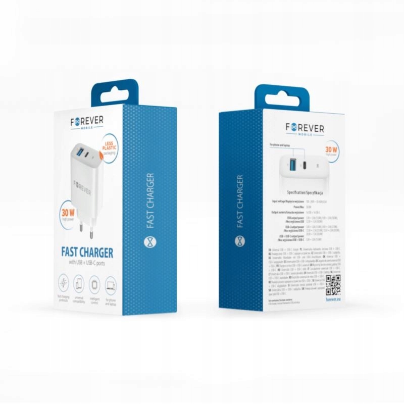 Ładowarka sieciowa PD Power Delivery USB TYP C USB-C QC 3A 30W TC-07 Kod producenta 0000062705