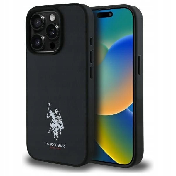 Us Polo USHCP15XPGEK iPhone 15 Pro Max 6,7" czarny/black Leather Embro