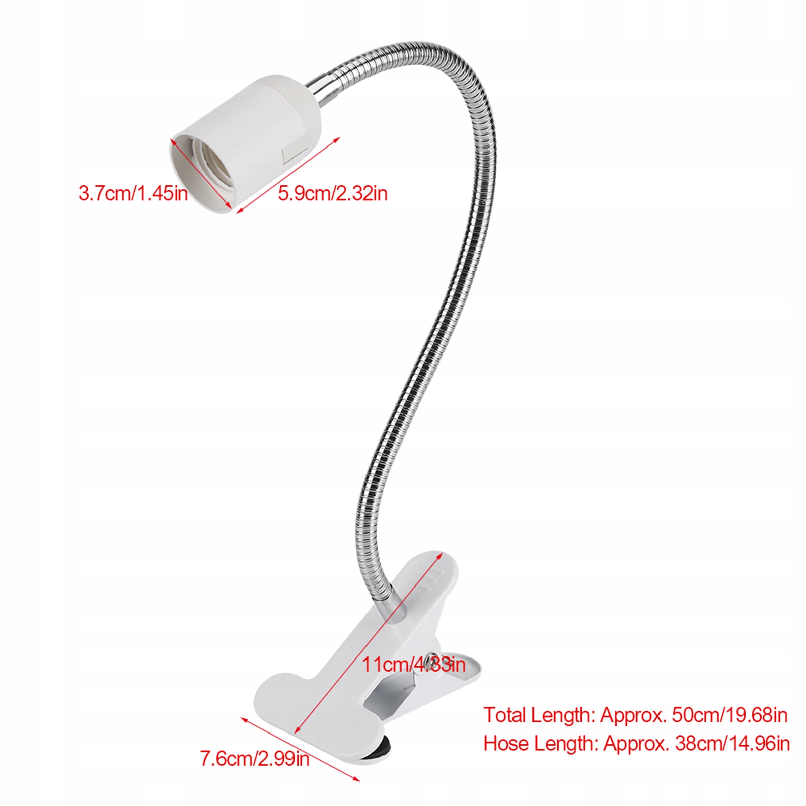 LAMPKA LED BIURKOWA KLIPS DO CZYTANIA NOCNA Marka bez marki