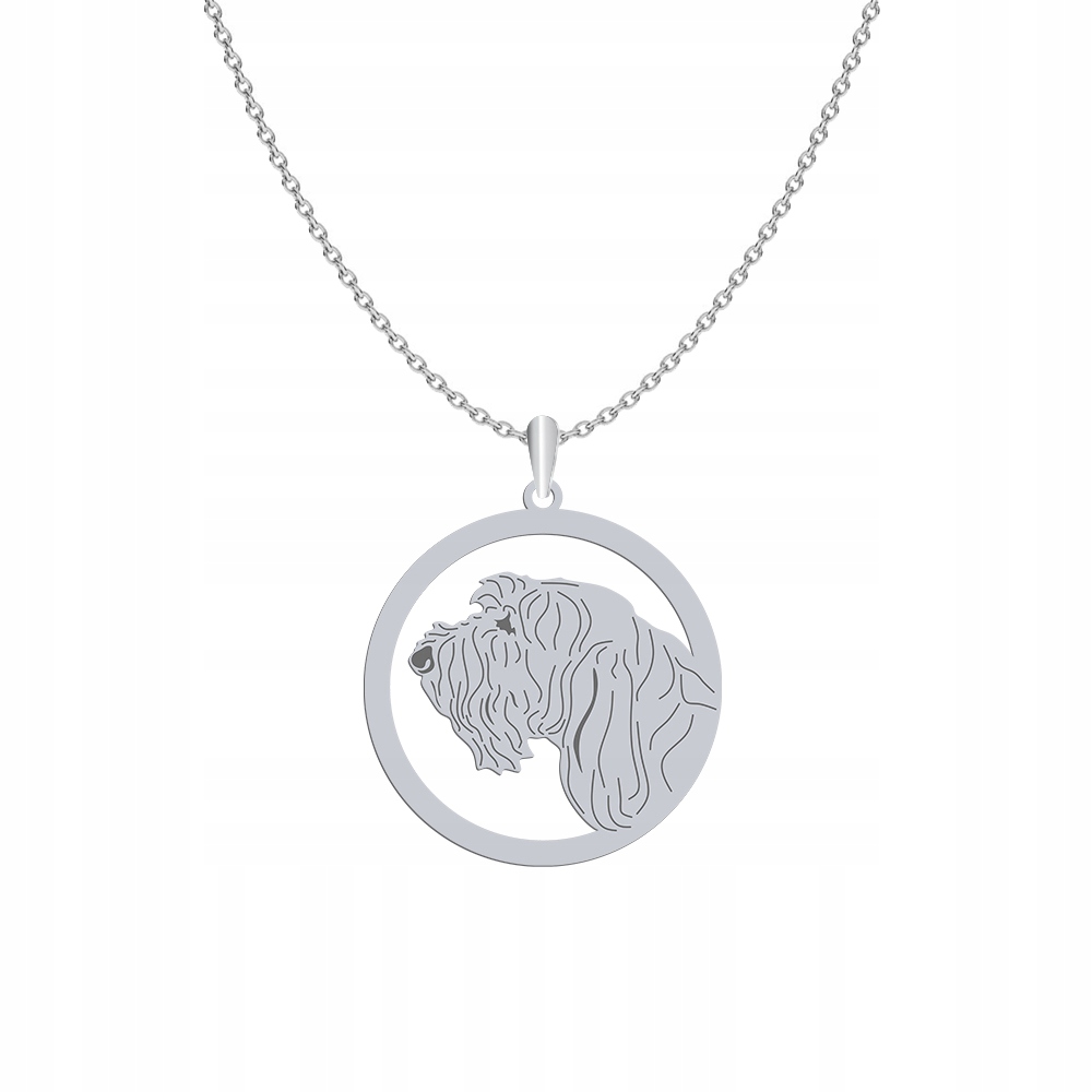 Stříbrný náhrdelník s psem Spinone Italiano 925 Šperky Žena Gravírování