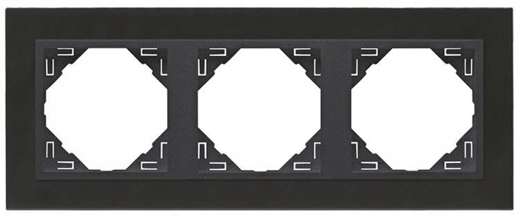 Efapel Metallo Rámeček Třikrát Nikl Grafi 90930TQS