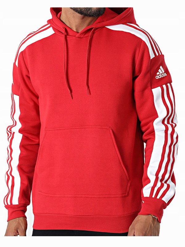 pánská mikina Adidas s kapucí HC6282 červená S