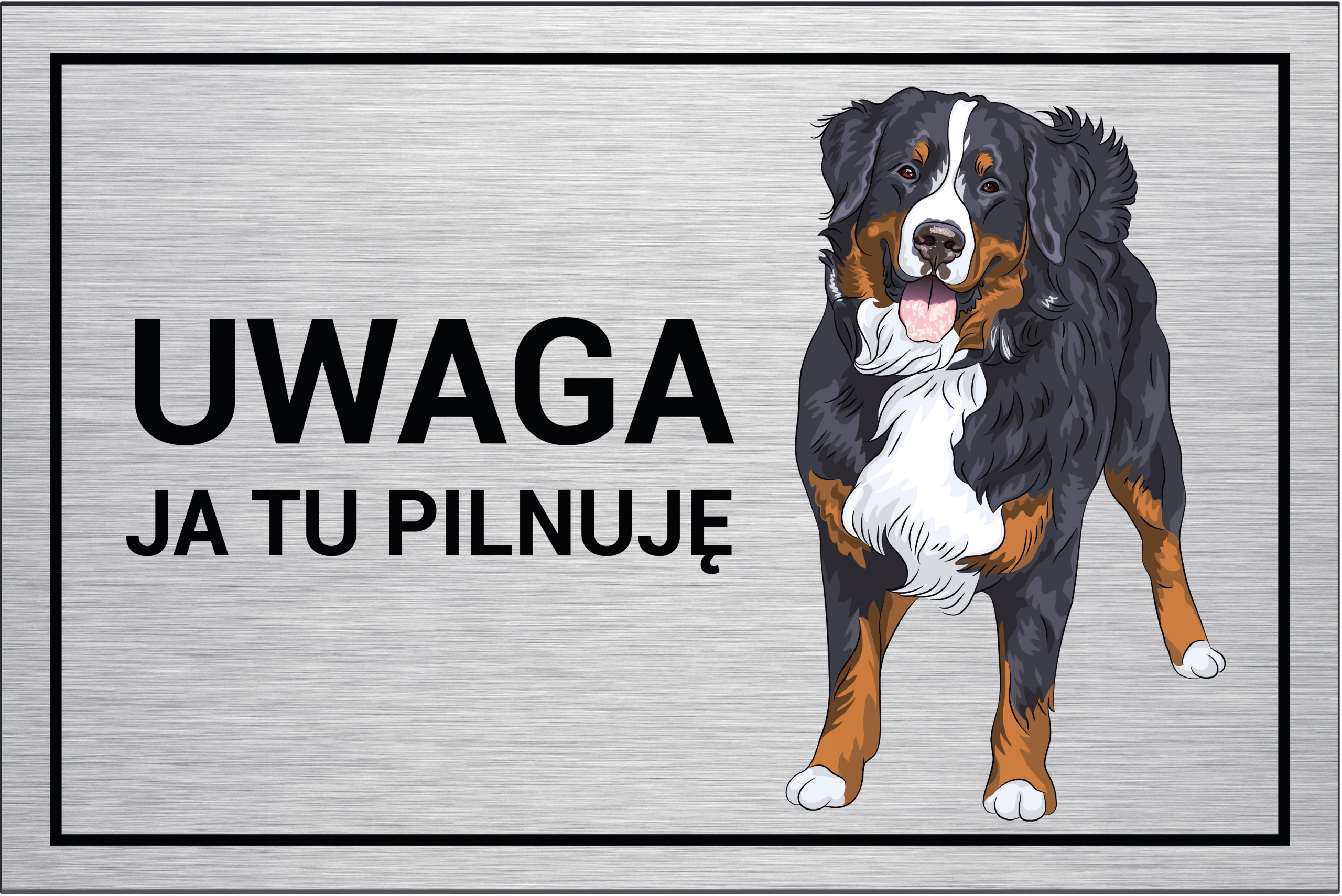 

Tabliczka Uwaga Pies Berneński Pies Pasterski30x20