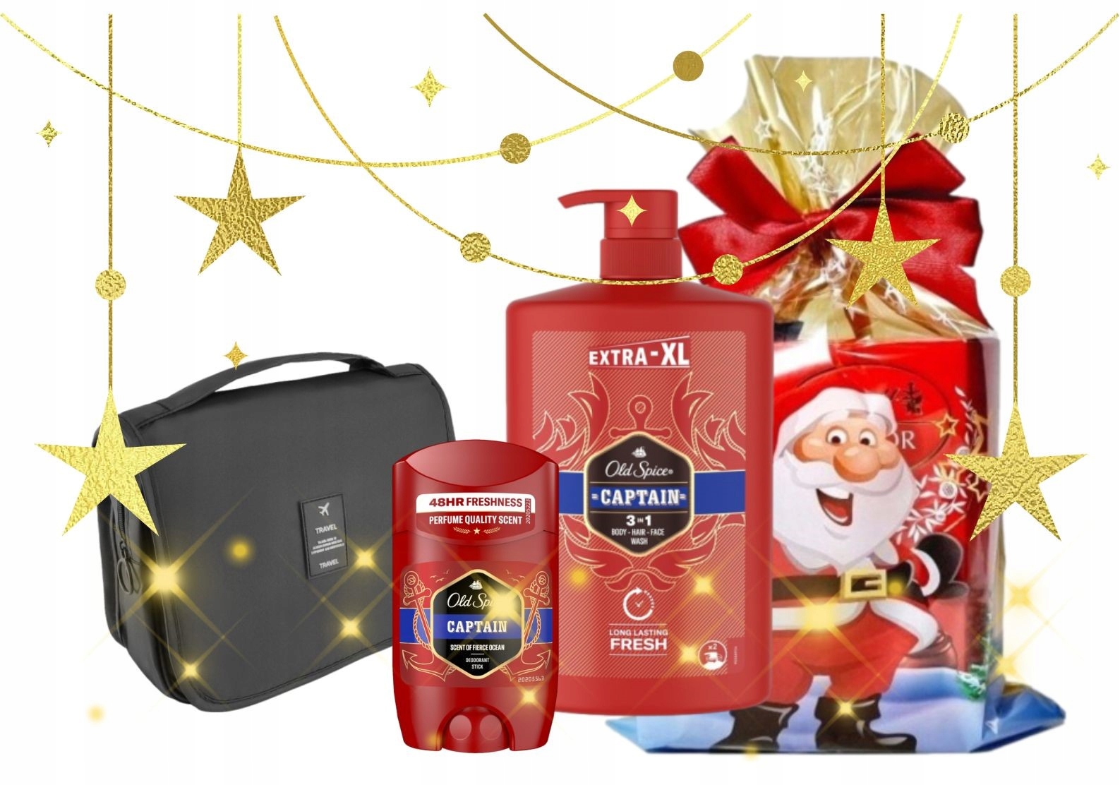 Old Spice Captain Dárková sada pro muže k Vánocům Kosmetička