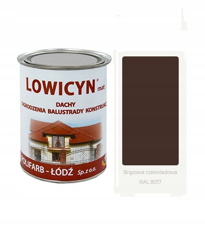 

Lowicyn 10l dach ocynk Brąz Czekolada R 8017 Mat