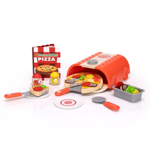 Zestaw do Pieczenia Pizzy dla Dzieci 34 elementy Fat Brain Drewniana Pizza