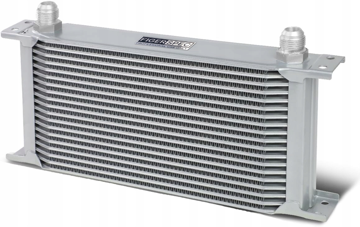 CHŁODNICA OLEJU FIGERSPEC BRITISH 260X150 19-RZĘD AN10 SREBRNA