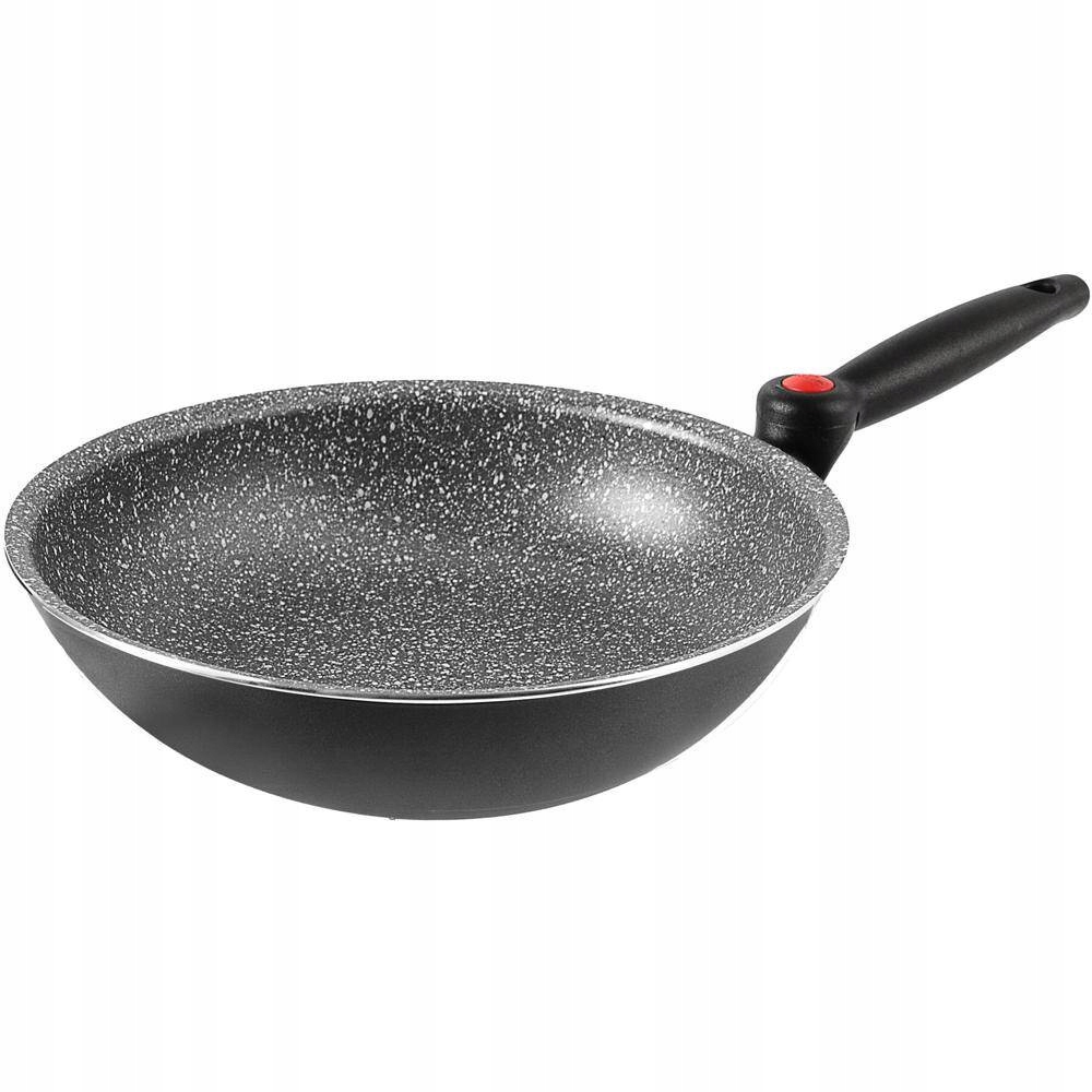 Aluminiový Wok Brunner 28 cm Skládací Rukojeť nepřilnavá Kamper
