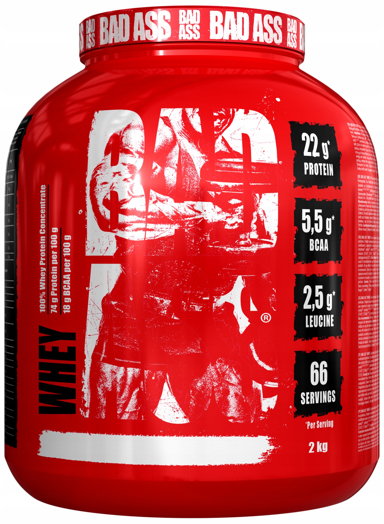 Protein BadAss koncentrát Wpc sušenky s krémem prášek 2000 g