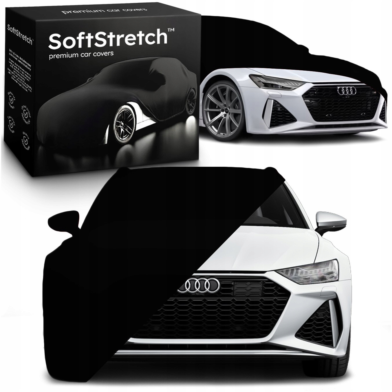 Kryt do auta SoftStretch Premium pro Audi RS7 C8 Černý