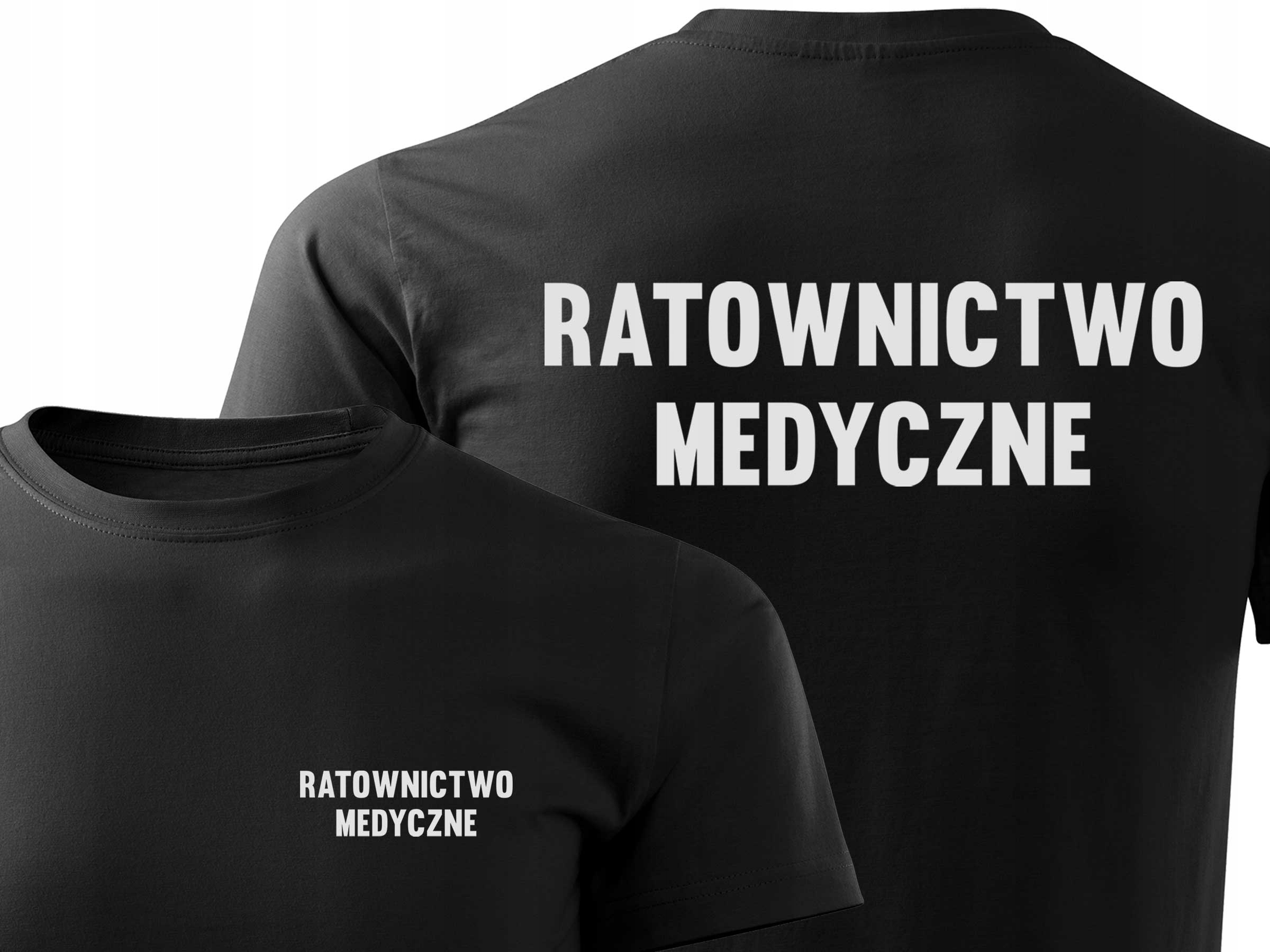 

Czarna Koszulka wz. Ratownictwo Medyczne Napis