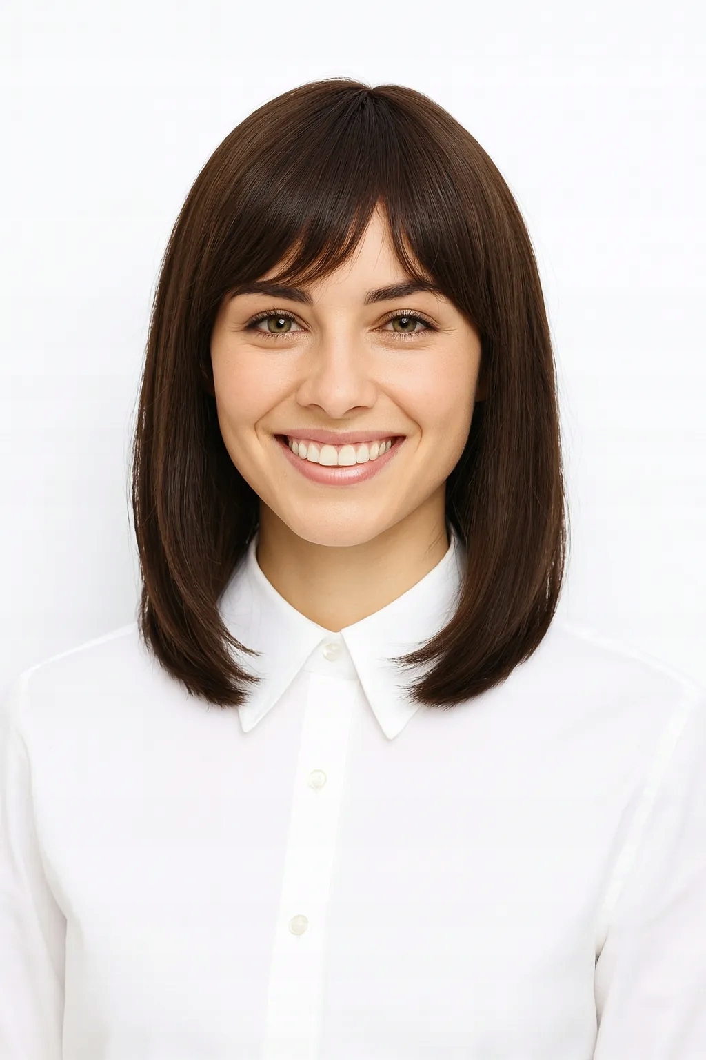 Paruka Long Bob s ofinou 013/6 čokoládově hnědá Nová formula vlasů