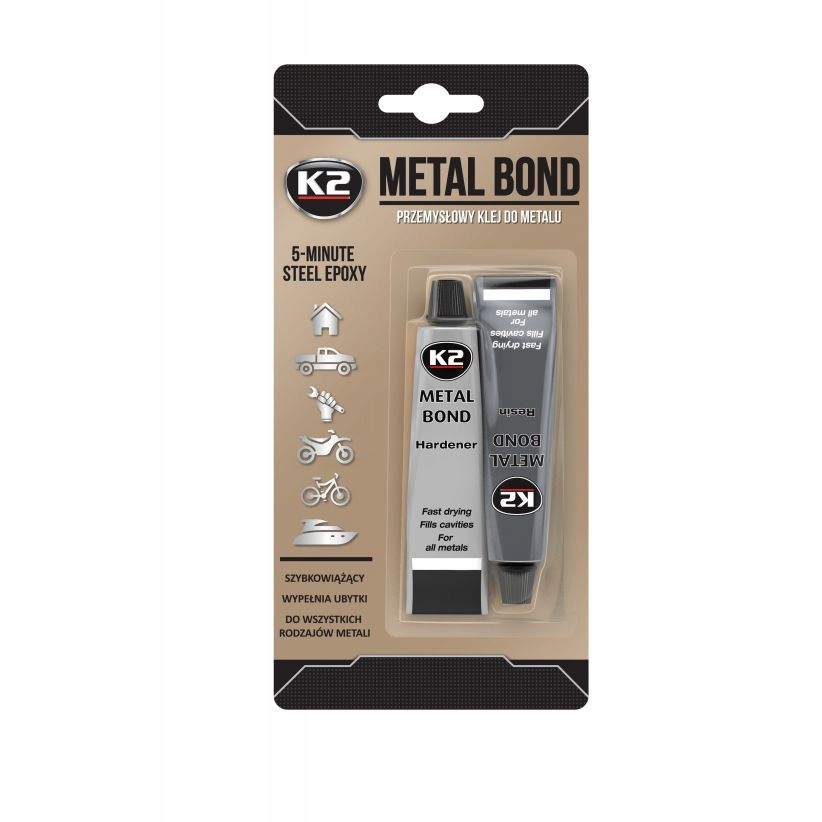 

K2 Metal Bond Dwuskładnikowy klej do metalu