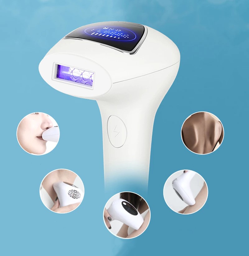 DEPILATOR LASEROWY IPL DO WŁOSÓW 8-MOCY ZESTAW BEZBOLESNY KOSMETYCZKA NÓG Cechy dodatkowe Odmładzanie skóry