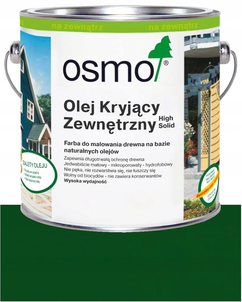 Osmo Vnější krycí olej pro fasády oken a nábytku 2404 Zeleň Vánoční Stromek 0,75L