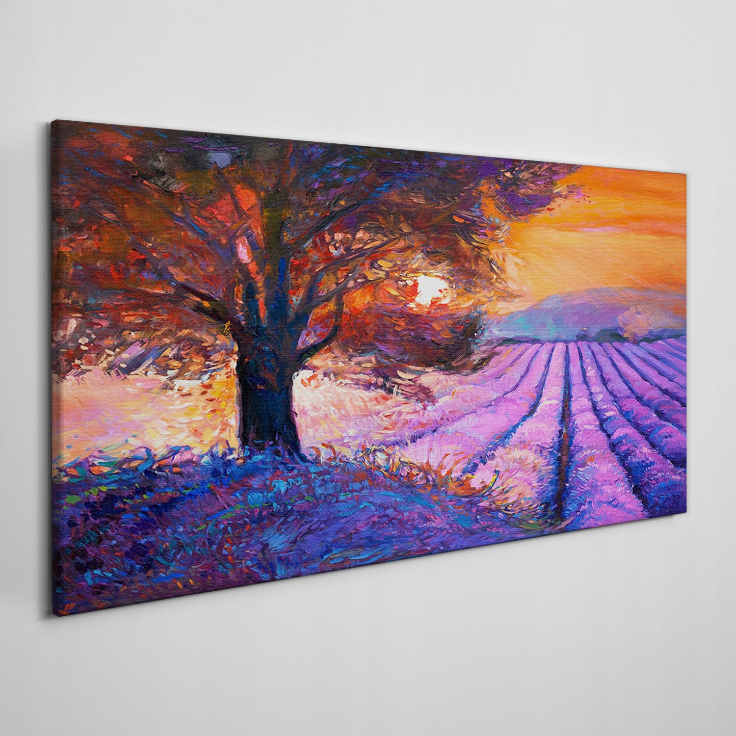 

Obraz na płótnie Kwiaty zachód słońca 120x60 cm