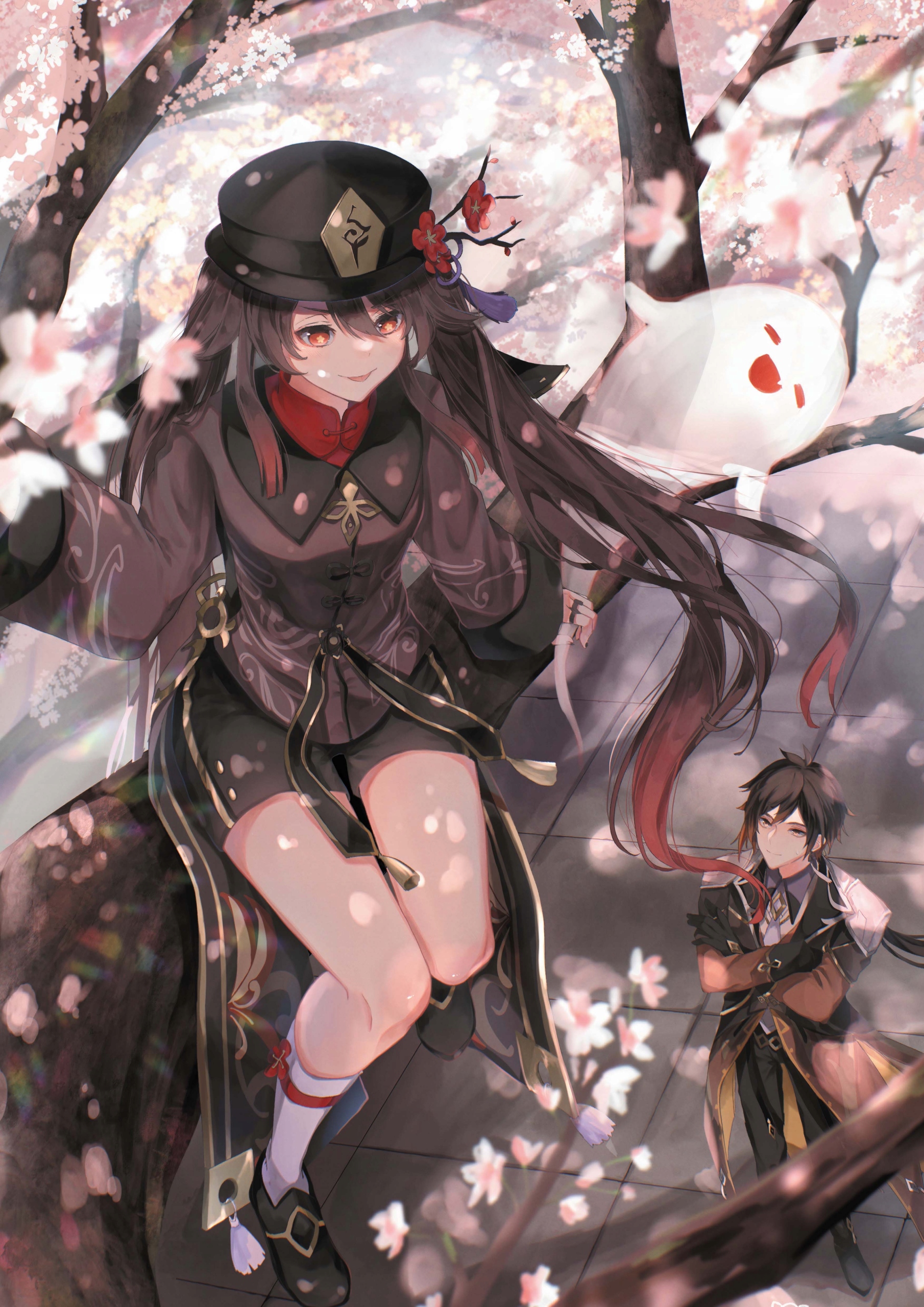 

Plakat A3 Genshin Impact HuTao i Zhongli