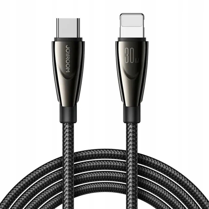 Kabel przewód do iPhone Pioneer Series Usb-c Lightning 30W 1.2m czarny