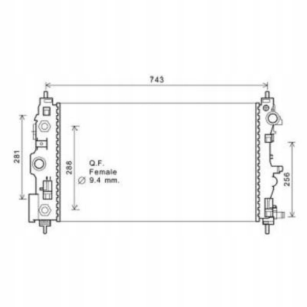 Chłodnica Chevrolet Cruze 08 2010