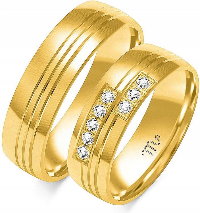 svatba prsten pro pár gravírování 585 r 35 36 37 dámská pánská kolekce 14k