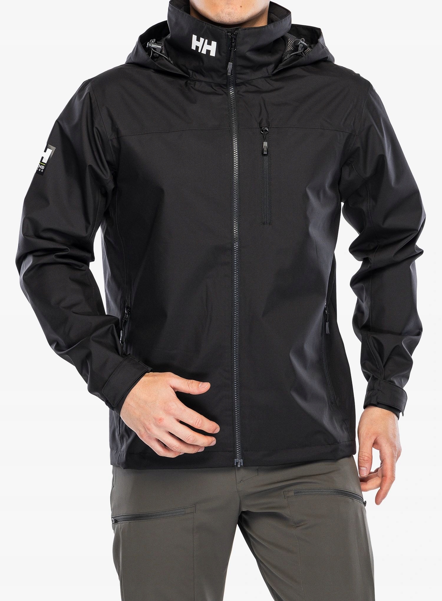 Dešťová bunda Helly Hansen Crew Hooded Jacket 2.0 černá L
