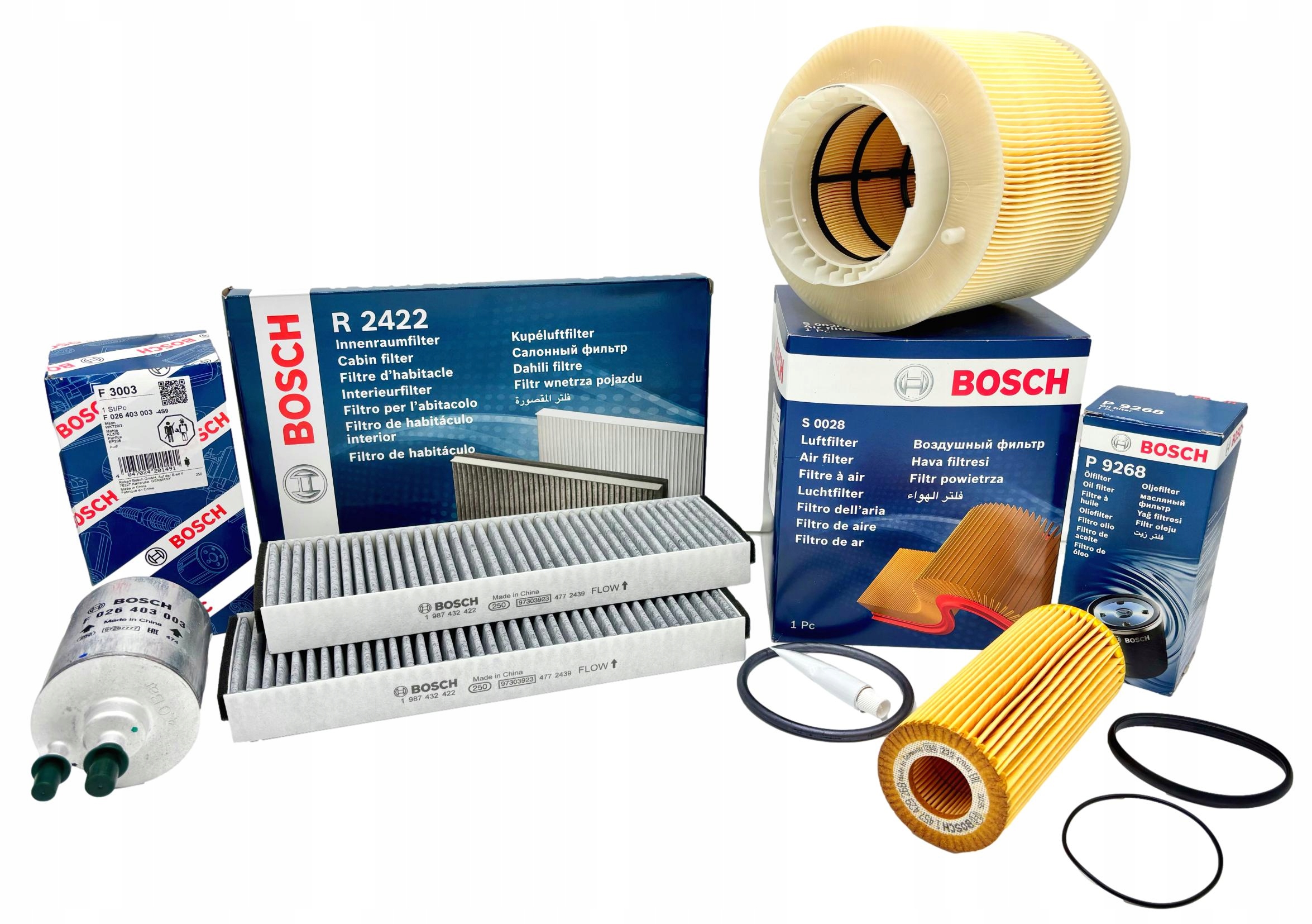 Bosch Sada Filtrů Audi A6 C6 04-08 2.4V6 2.4 V6 Bdw 177 Km