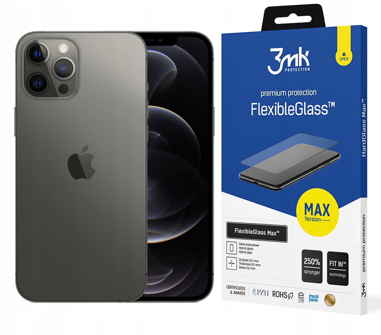 

3MK FlexibleGlass Max do iPhone 12 Pro Max 6,7