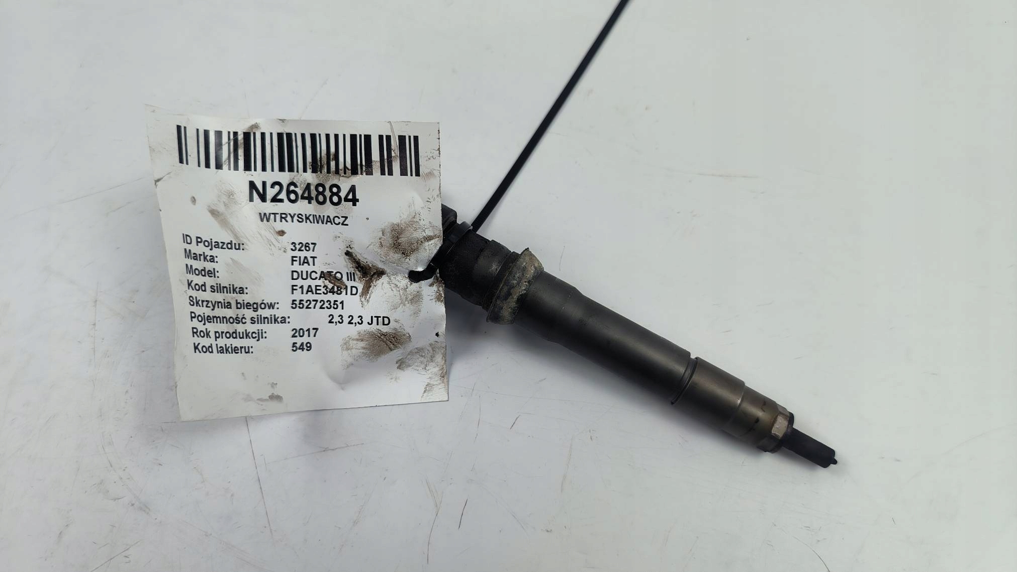 injector 504389548 2.3 JTD FIAT DUCATO III