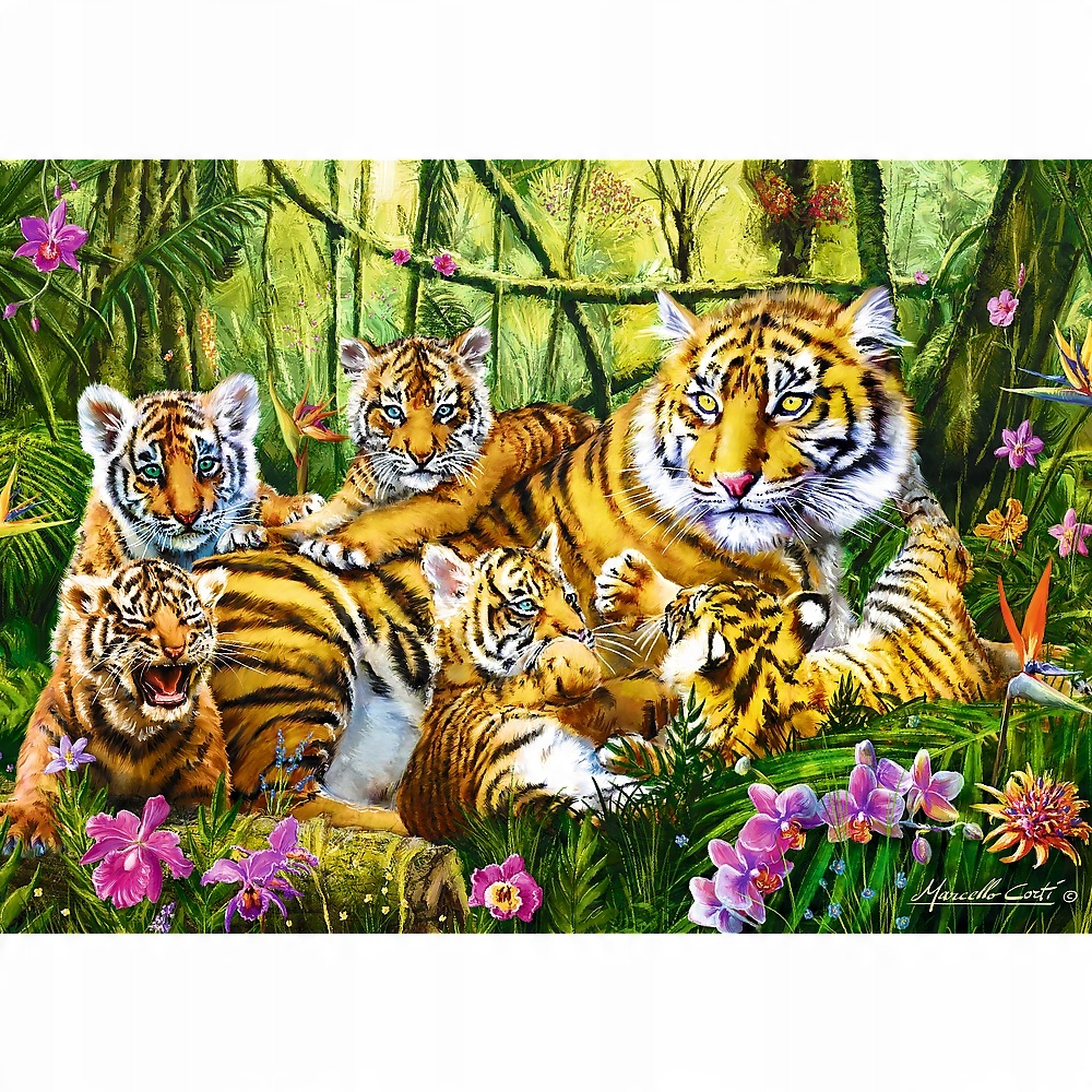 

Puzzle 500 Układanka Zwierzęta Tygrys 500 El Trefl