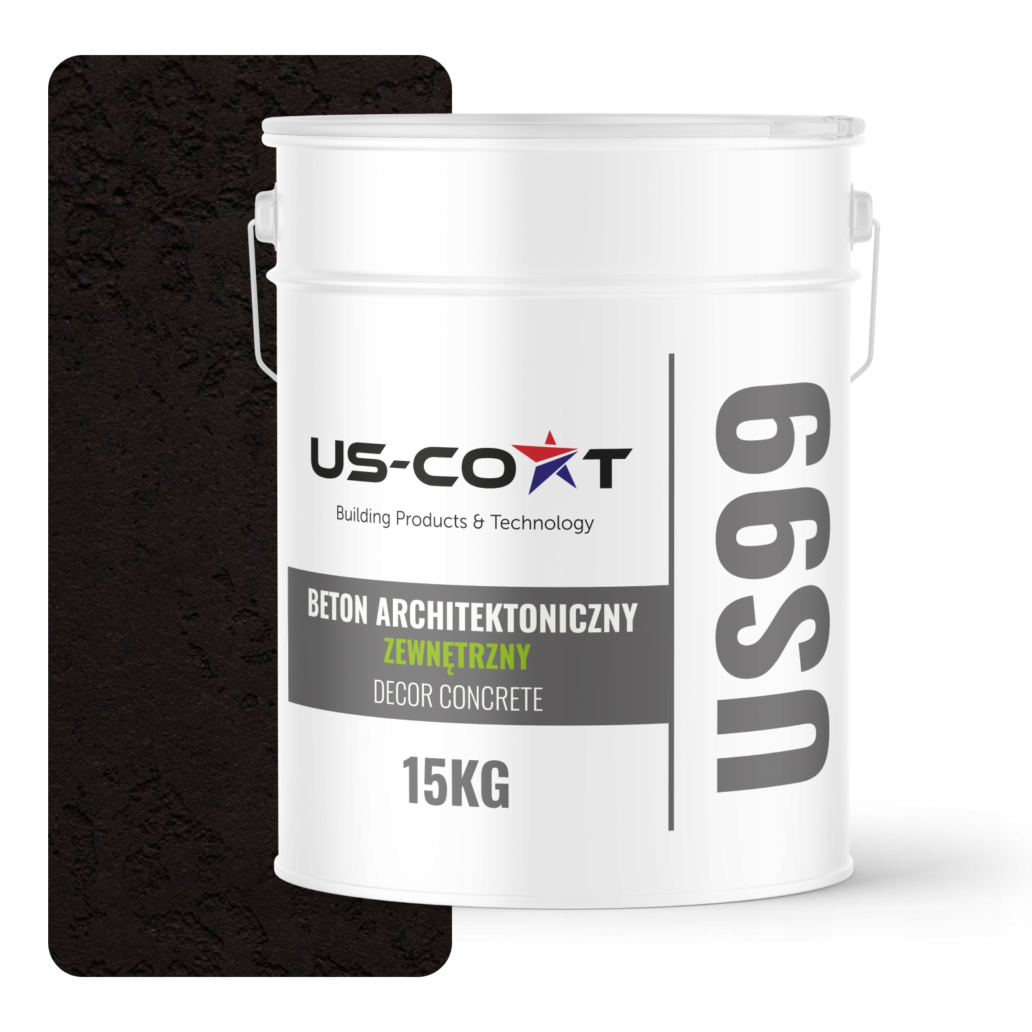 Vnější Architektonický Beton Černý RAL9005 10m2 15kg Omítka Na Zeď