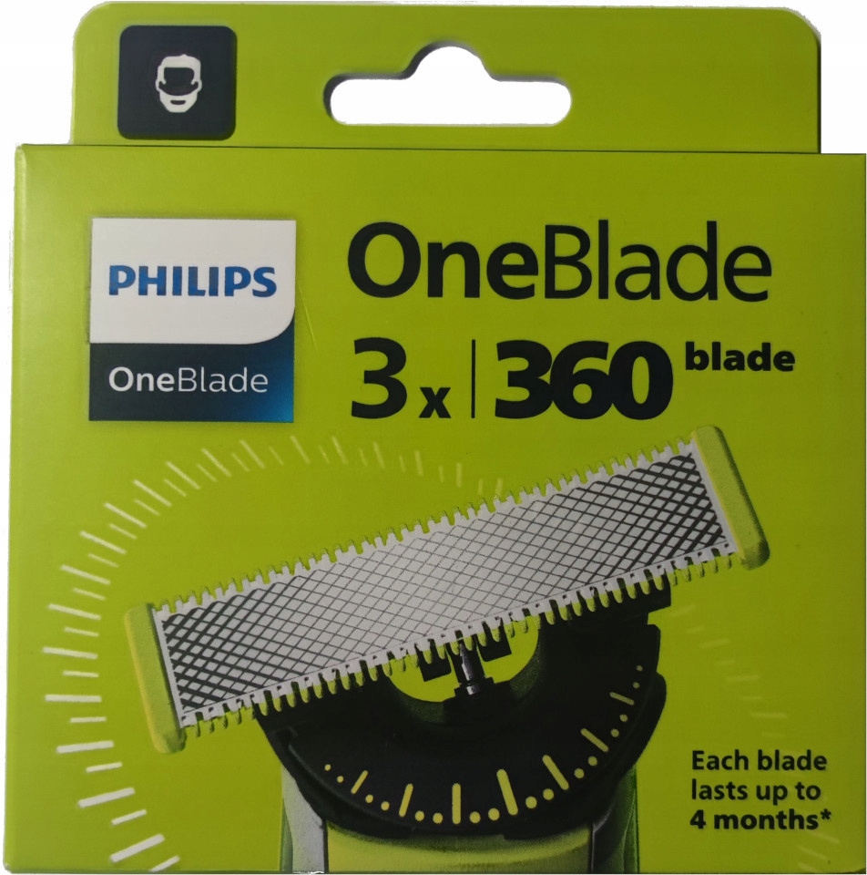 Ostrza wymienne PHILIPS OneBlade 360 QP430/50 3szt QP230 QP2520 QP6541 2730 EAN (GTIN) 4006164484324
