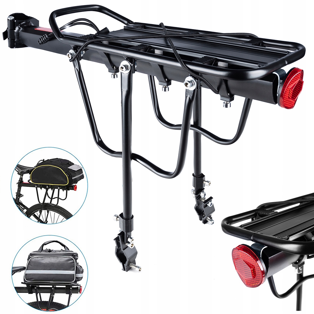 

Bagażnik Rowerowy Tylny Aluminium 50KG Na Rower