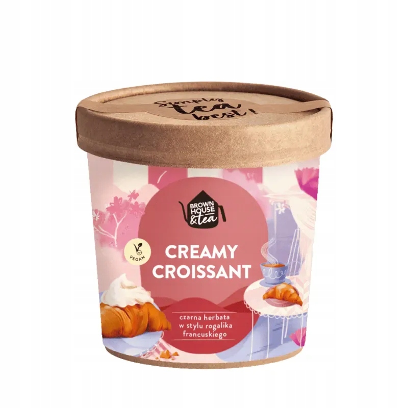 Levně Brown House and Tea Creamy Croissant černý čaj ve stylu croissantu 50 g