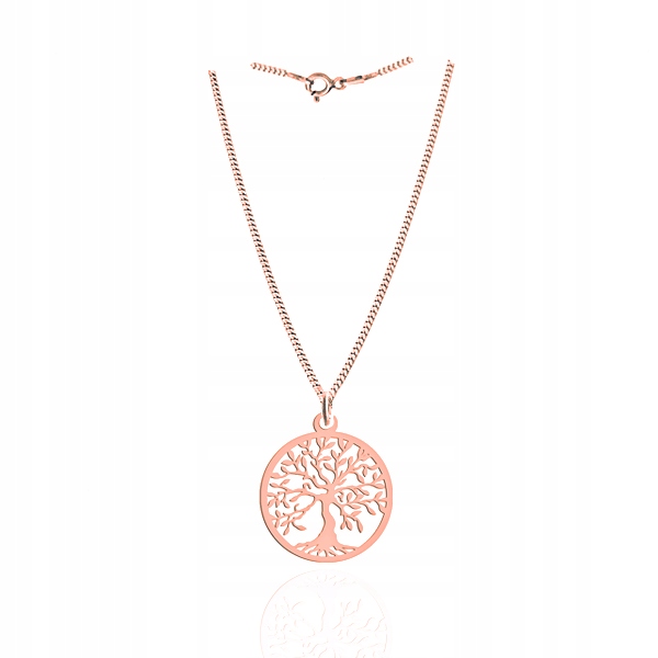 

Naszyjnik Drzewo Życia Drzewko Amulet Srebro Róż