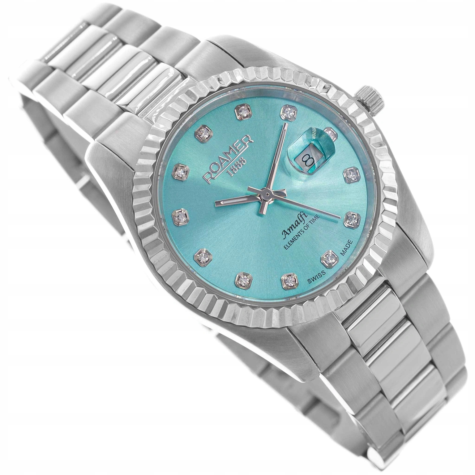 Dámské Hodinky Roamer 852844 41 05 20 Amalfi Stříbrné Na Náramku 10 CM