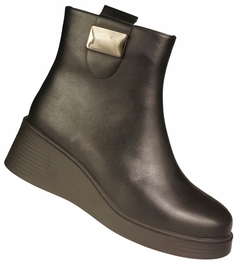 Skotnicki dámské kotníkové boty kožené platforma velikost 36