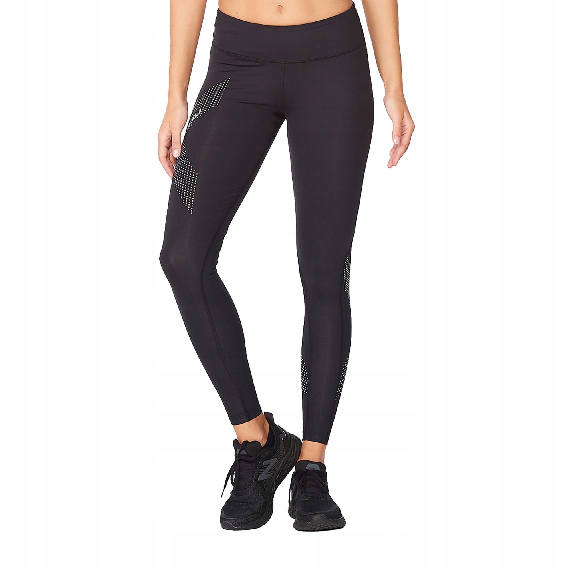 Legginsy treningowe damskie 2XU Force Mid-Rise Compression czarne Xst