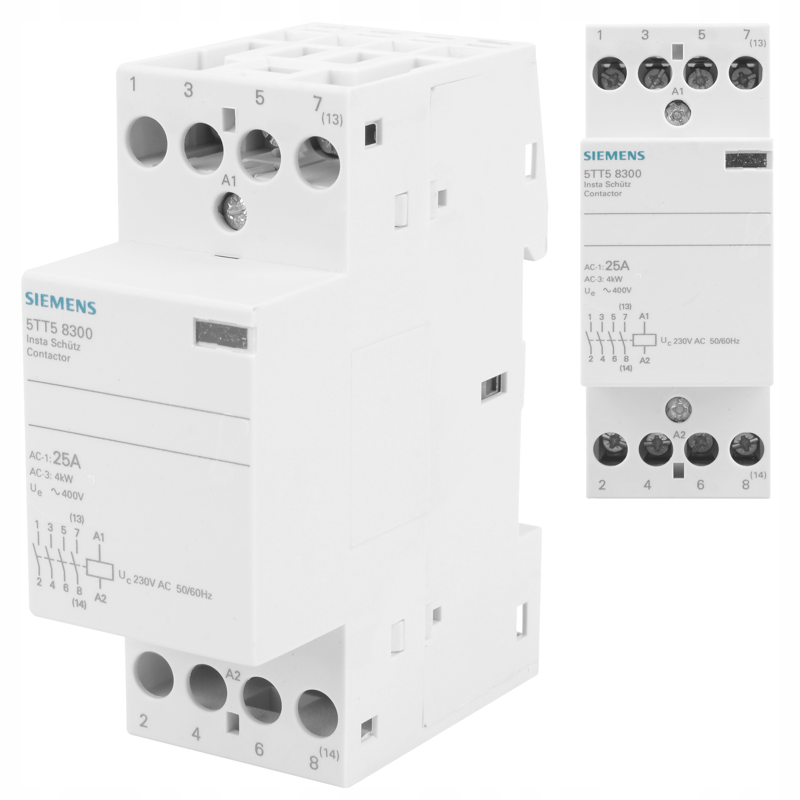 

Stycznik modułowy Ac 230V 400V 25A 4NO Siemens