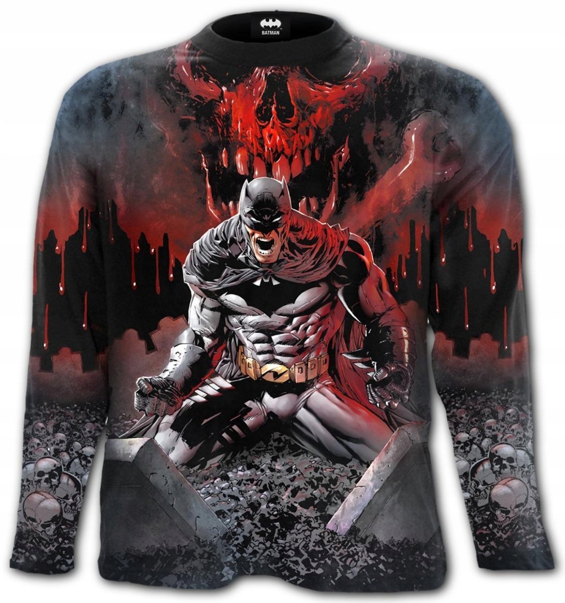 Batman Asylum Wrap Dlouhý rukáv Spiral M