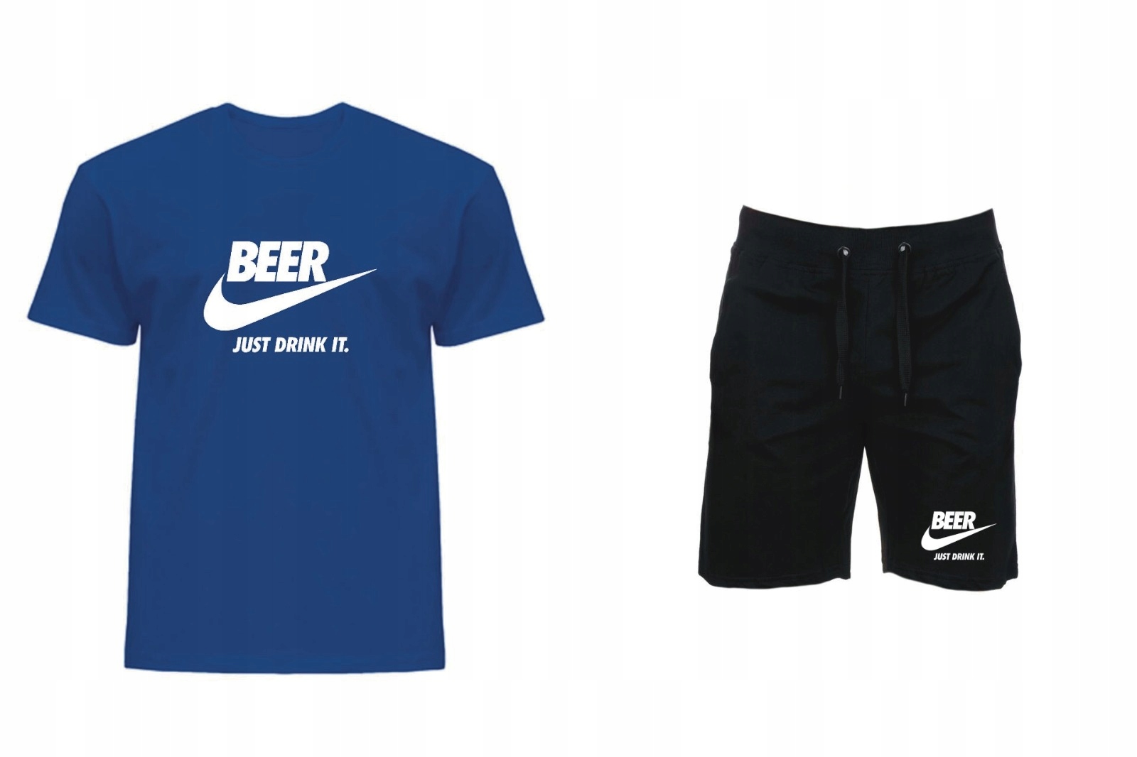 Pánská Sada Trička A Kraťasy S Pivním Nápisem M
