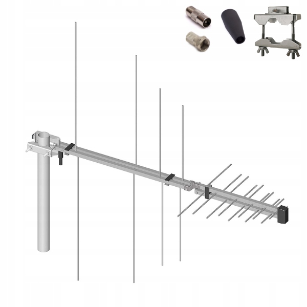 

Antena Uhf Vhf logarytmiczna H/v DVB-T2 Combo 9dBi
