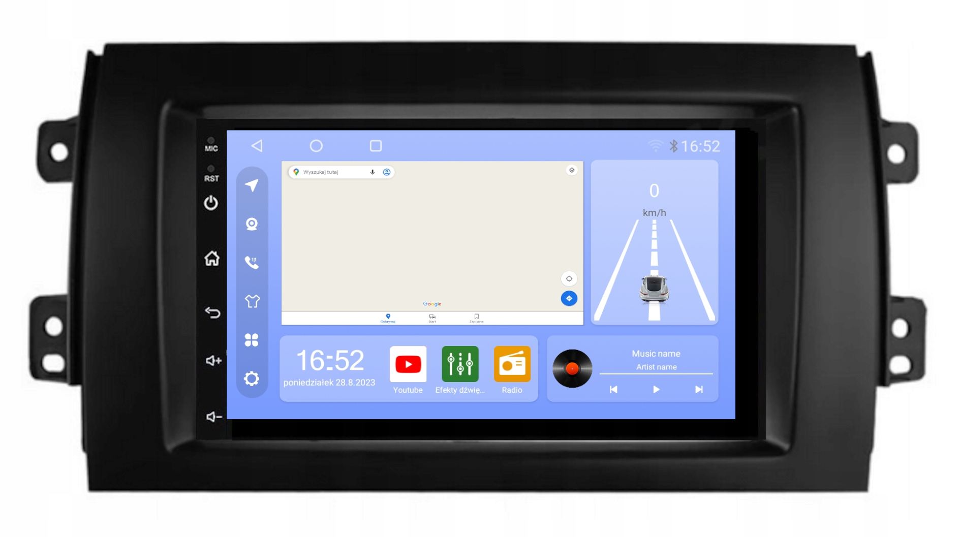 Rádio Gps Fiat Sedici 2006-2014 Android Carplay Wifi Usb 8GB 256GB