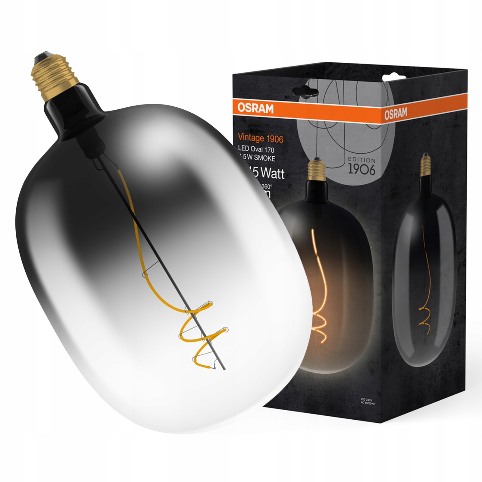 Led žárovka E27 4.5W 15W 150lm 1800K 220° Vintage 1906 Osram