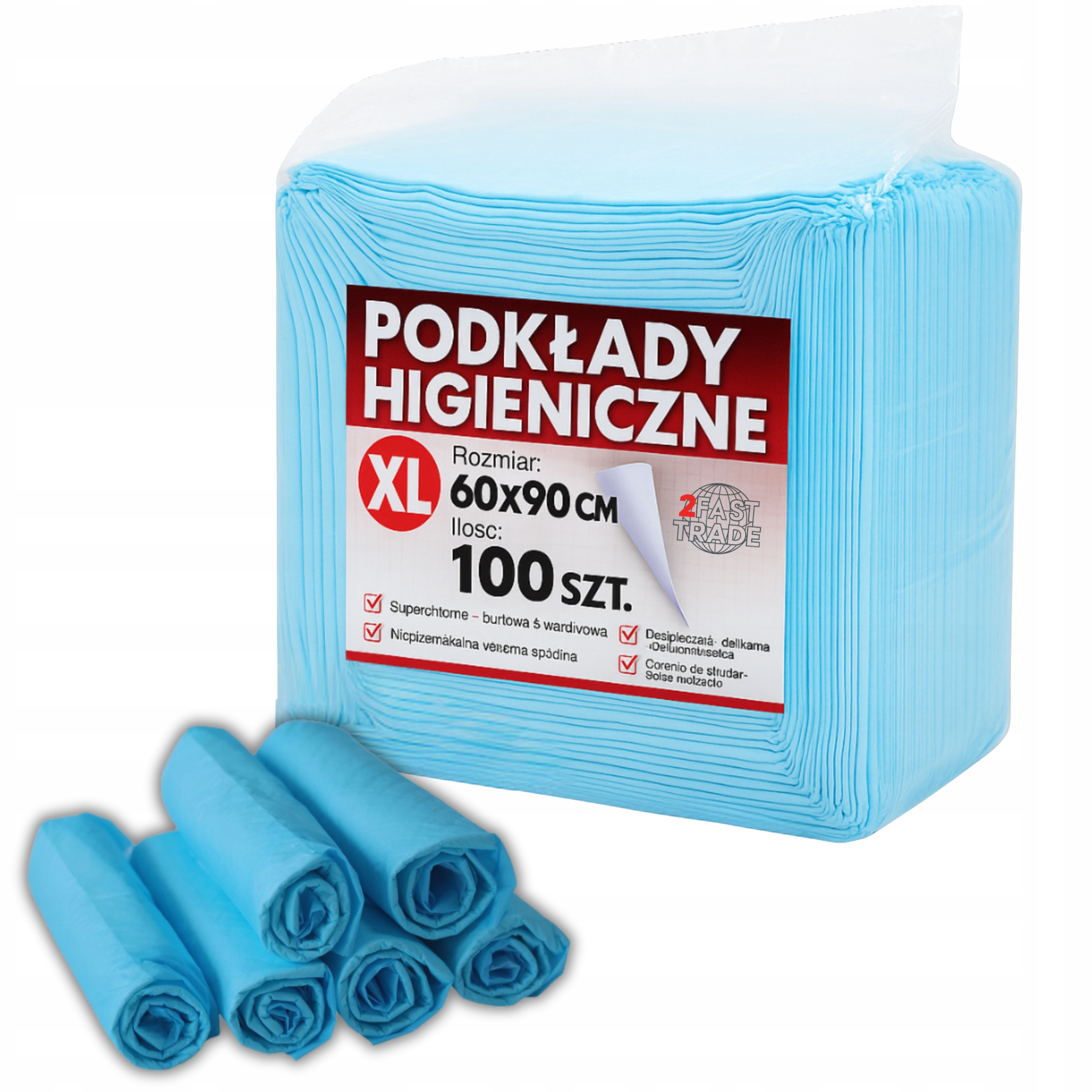 Podkłady chłonne Daza 60x90 cm dla zwierząt 100 szt. higiena