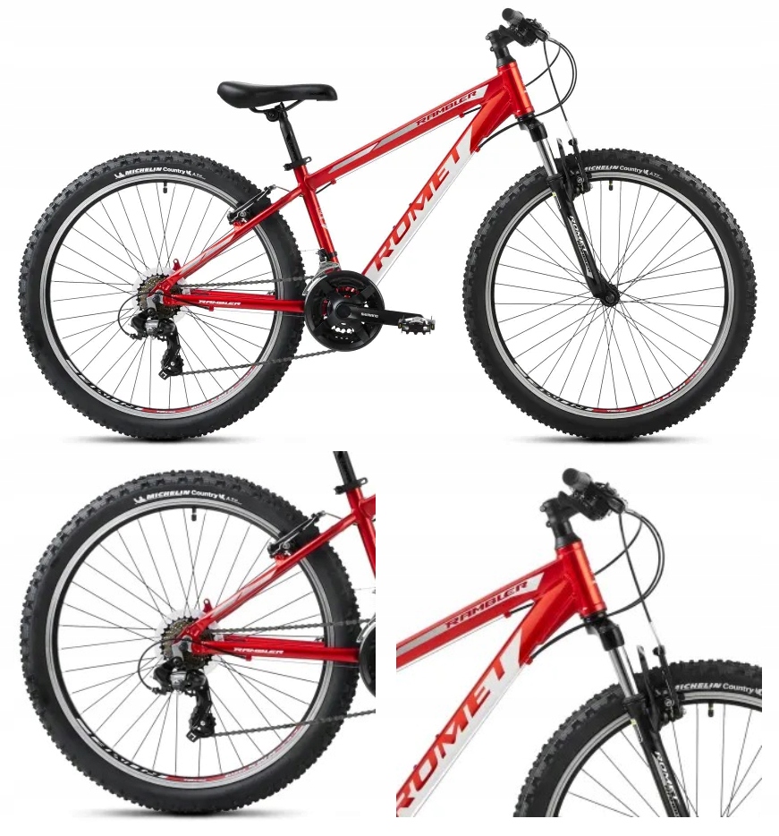 Rower Mtb Romet Rambler R6.1 rama 14 cali koło 26 " czerwony