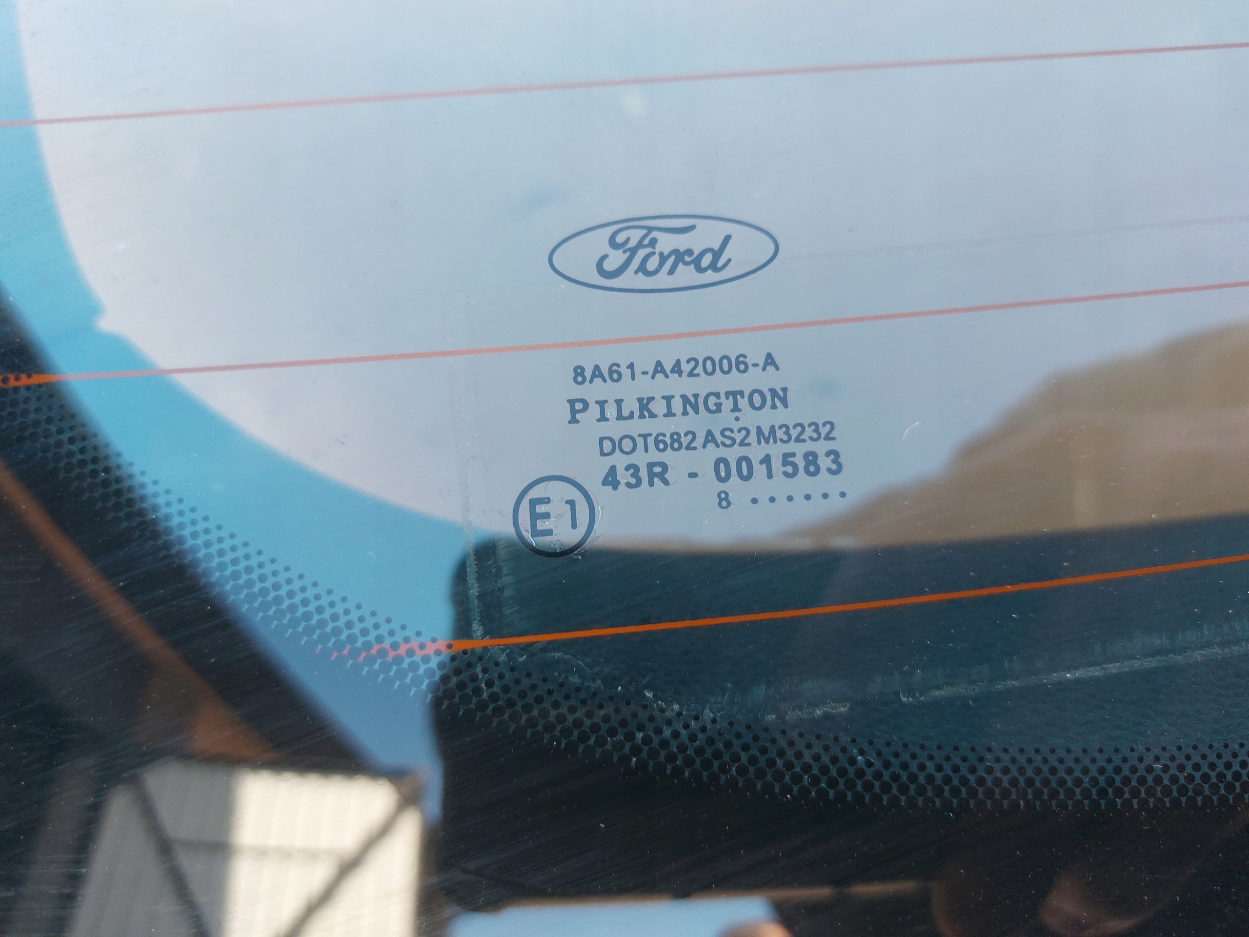 boot door FORD FIESTA MK7 blue 08r