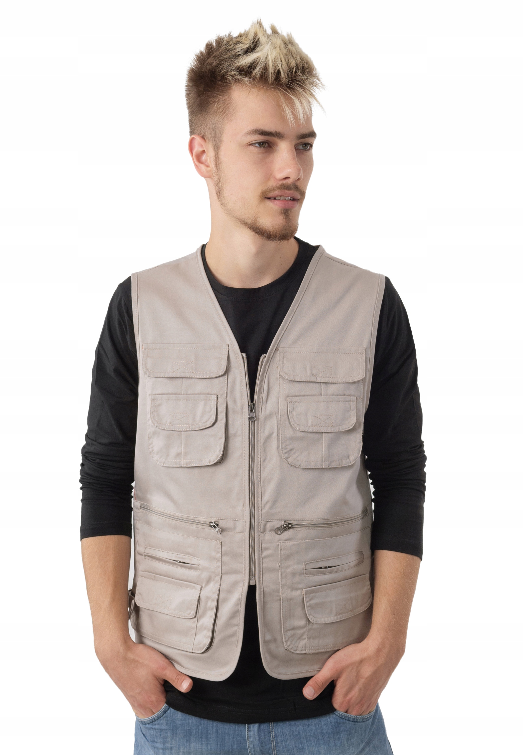 

Kamizelka Męska Bezrękawnik 10 kieszeni ZL01-1 8XL